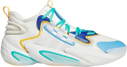 Adidas BYW Select Cream White Blue Burst Basketball Shoes IF4285 Sizes 6-13