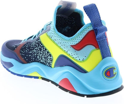 Champion 9318 Fused CP102315M Colorblock Logo Blue Multi Men's Low Top Sizes