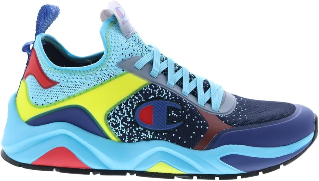 Champion 9318 Fused CP102315M Colorblock Logo Blue Multi Men's Low Top Sizes